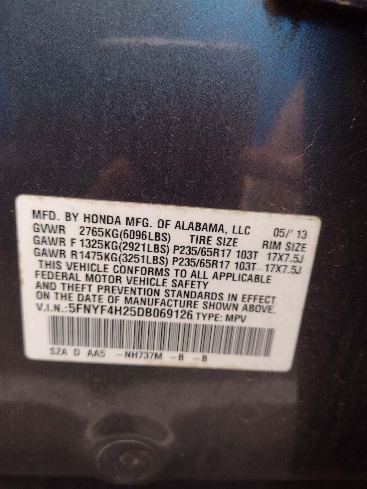 2013 Honda Pilot LX